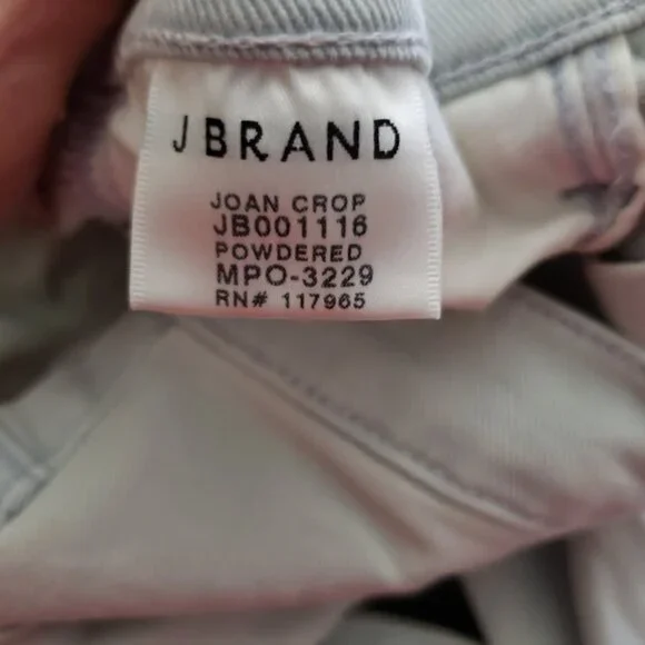 NWOT J Brand Joan Crop High Rise Jeans Powdered Wide Leg Size 27 - Picture 3 of 8